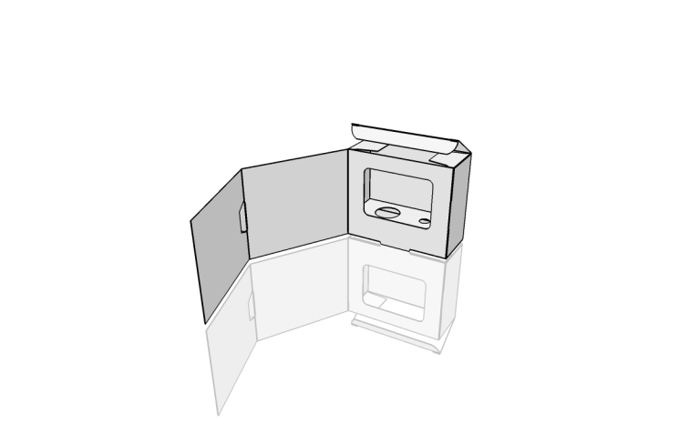 شبیه‌سازی سه بعدی خط تیغ و ساختار مهندسی جعبه بازشونده کتابی